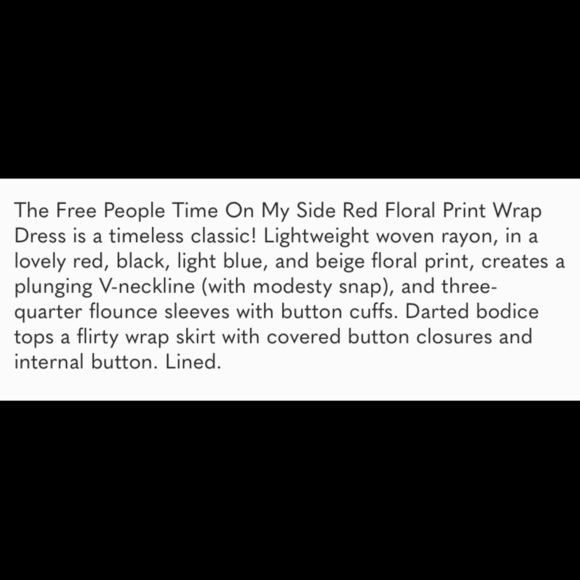 Free People Time On My Side Red Floral Mini Dress Y2K - Picture 8 of 8